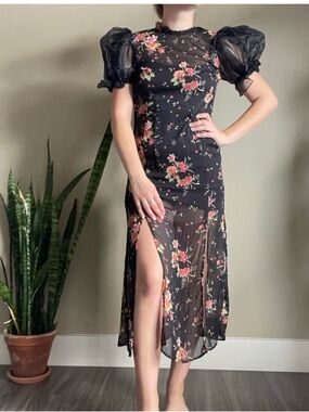 angelina maxi dress blue floral Walker & Wade black long sleeve mini dresses A Line Solid Color Color:Picture Color 2 inspired mosaic thats polished